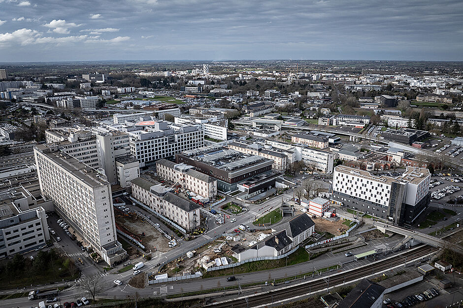 photo - vue aérienne du site de Pontchaillou